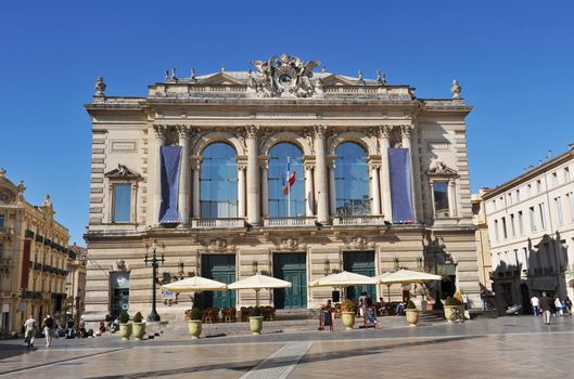 Opera, place de la Com�die, City of Montpellier, France.