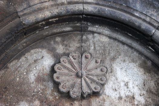 Stone decorations in Cifte Minareli Medrese (Twin Minaret Seminary). Erzurum, Turkey.