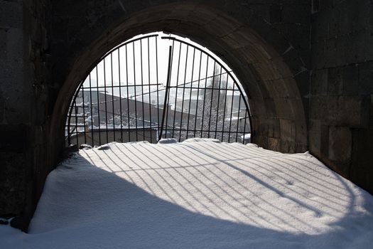 Side gates of Erzurum Citadel, Turkey.