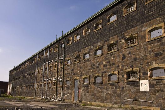 Prison wing at Crumlin Road jail in Belfast Northern Ireland