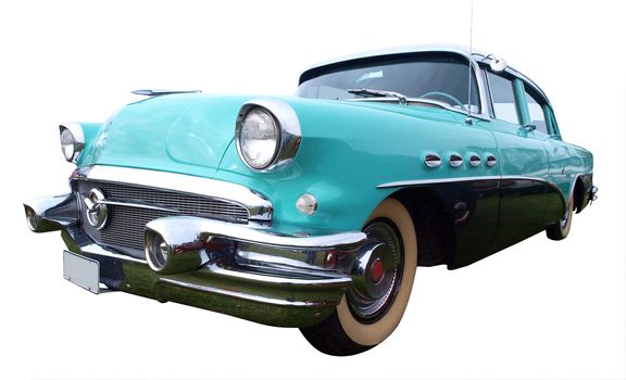 1956 Buick Super isolated with clipping path      