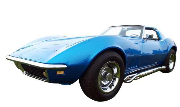 1968 Chevrolet Corvette isolated with clipping path    