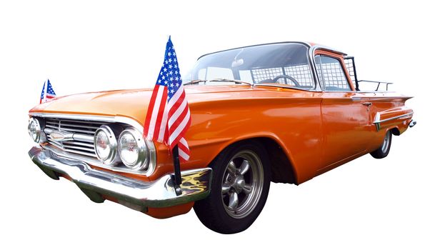 1960 Chevrolet El Camino isolated with clipping path        