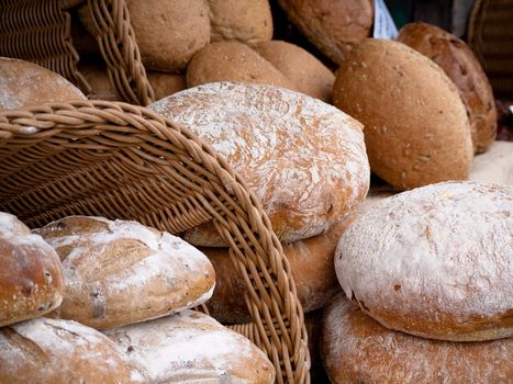 Bread from a local outdoor market