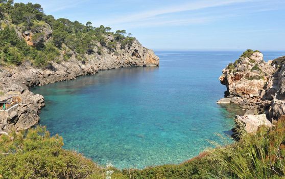 Beach near Palma de Majorca, island near Spain in Europe