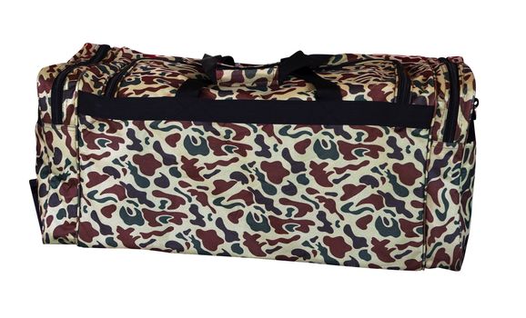 Camouflage Bag isolated with clipping path