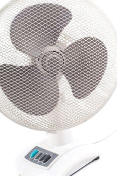 Shot of electrical ventilator isolated on white