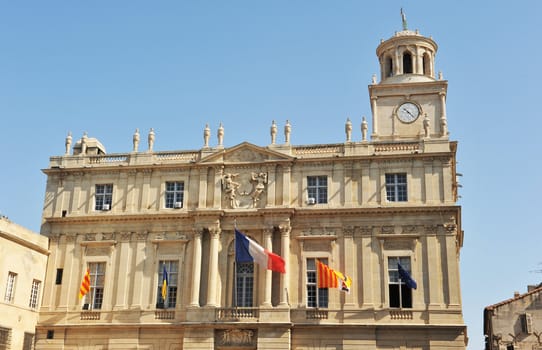 Hotel de ville of Arles, Bouches du Rhone, France