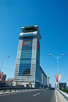 Pangu Pangu building blocks under the blue sky