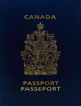 Photo of a Canadian passport, close up of cover page.