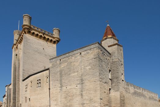 Castel of Usez, little town in the Gard, Languedoc Roussillon , France