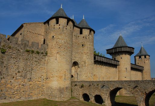 Carcassonne, medieval city in the Languedoc Roussillon, France
