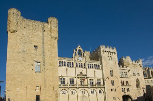 town hall in Narbonne, in the castle. Languedoc Roussillon, Aude, France