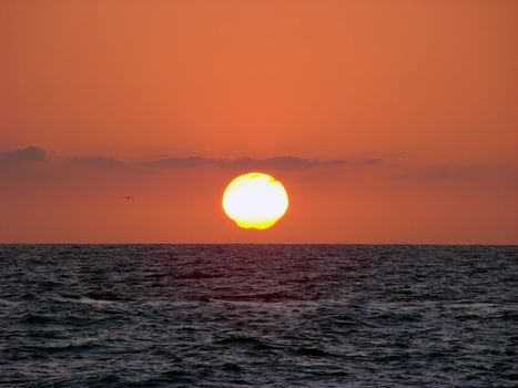 Sunset on the west coast of Mexico.