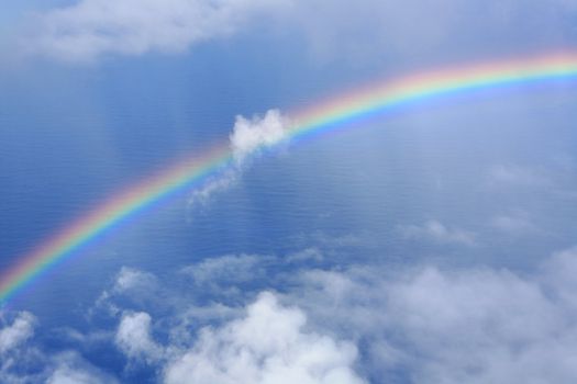 rainbow in sky