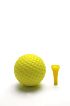 Golf Balls isolated against a white background