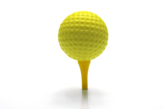 Golf Balls isolated against a white background