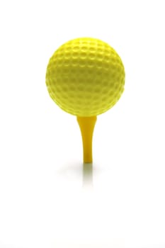 Golf Balls isolated against a white background