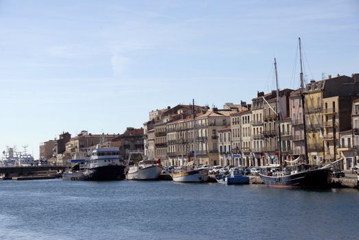 Sete,little town located in the mediteranean coast, in Languedoc Roussillon in France
