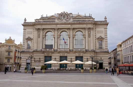 Opera, Montpellier, place of Comedie, Languedoc Roussillon