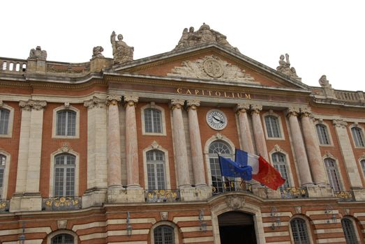 Toulouse Capitole, famous place in Toulouse, France
