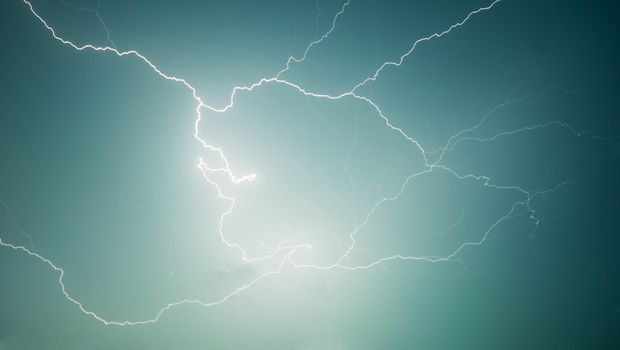 Nature photography - lightning - electrical discharge in the sky