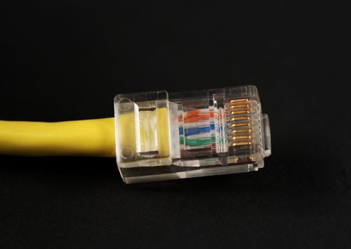 pictures of ethernet connector used for connection to internet