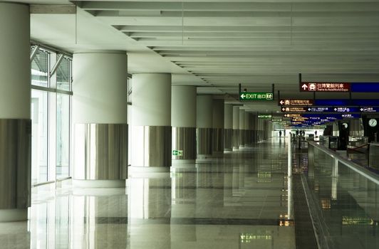 long corridor in building