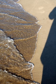 shadow and sea