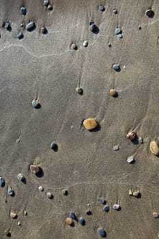 stonepattern in the sand