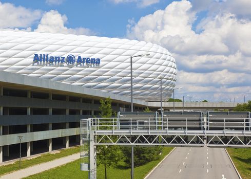 An image of the Allianz Arena in Munich