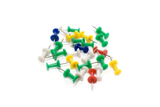 Disposit office needle insulated on white background