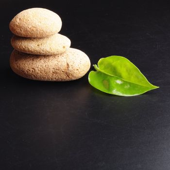 spa or zen concept with stones showing healthy lifestyle or nature