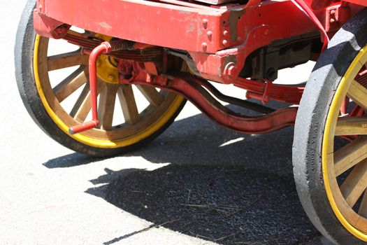 Close up of a classic car.