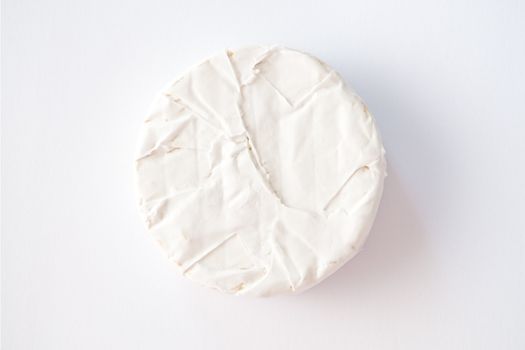 Blue cheese on the white background