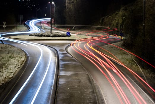 Traffic at night