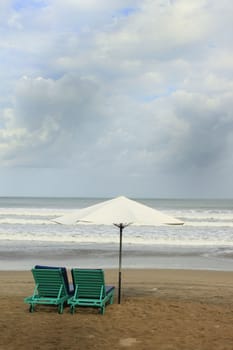 couples chair at the beach