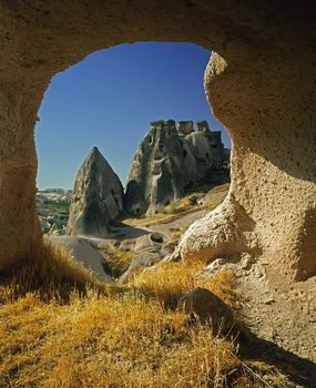 dramatic landscape in Cappadocia - Turkey