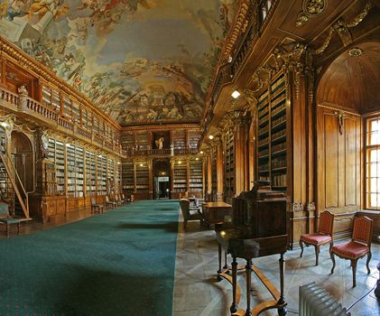 theological hall of Strahov library Praha