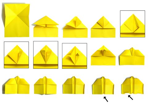 assembly procedure of paper plane