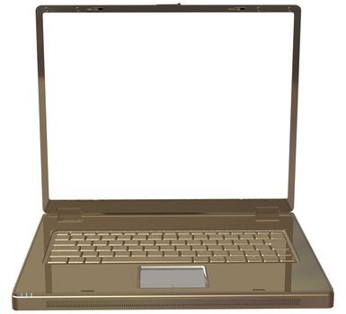 laptop isolated on a white background