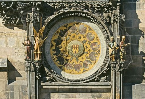 Prague - calendar clock in Old Town Square