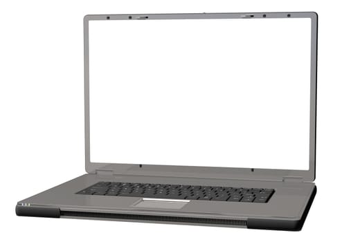 laptop isolated on a white background