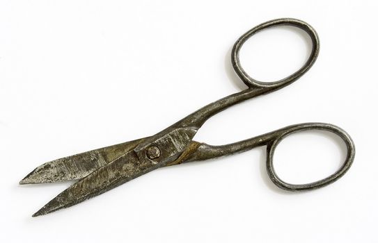 vintage rusty scissors