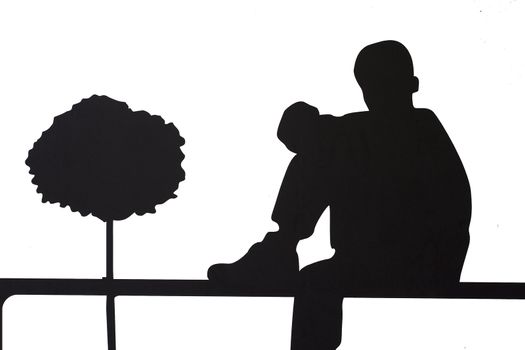 silhouette of people doing something