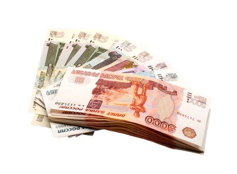 Money of the Russian Federation, denomination of a various nominal from ten roubles to five thousand