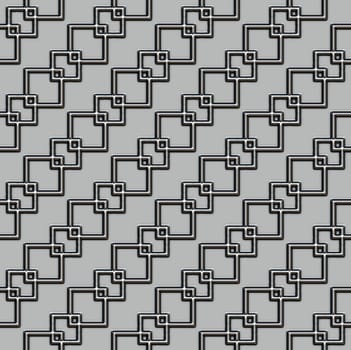 diagonal metall cube chain texture on grey background