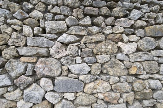 Stone wall - white rocks brick texture background