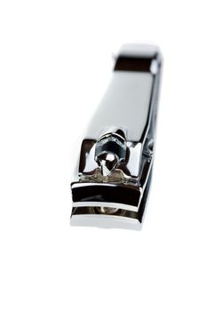 closeup of a nail clipper on white background