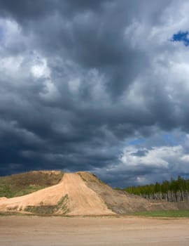 Clouds and Land;